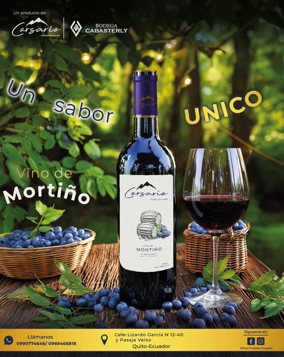 Vinos Corsario — Vino de Mortiño